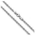 Fashion18K Vacuum Plated Silver Jewelry Stainless Steel Jewelry Twist Necklace